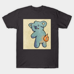 Unique Vintage Koala on Fire T-Shirt
